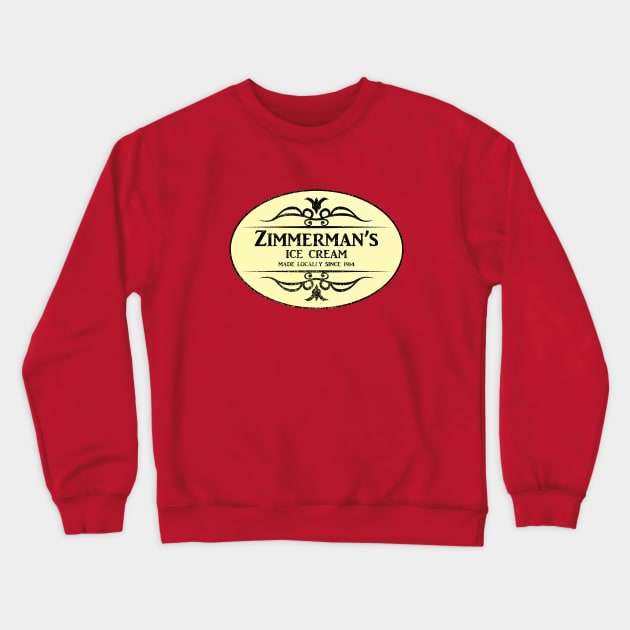 Retro Ice Cream Logo Crewneck Sweatshirt by GloopTrekker